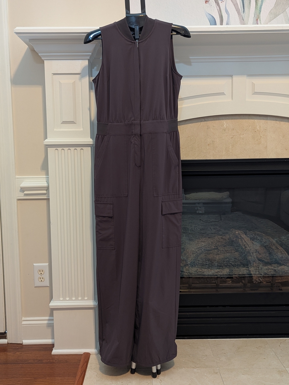 Athleta Brooklyn Cargo Utility Jumpsuit in Shale (Shale Gray)